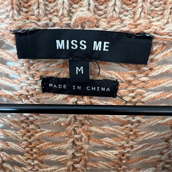 Miss Me Knit Tassel Sweater Size Medium - Picture 5 of 8